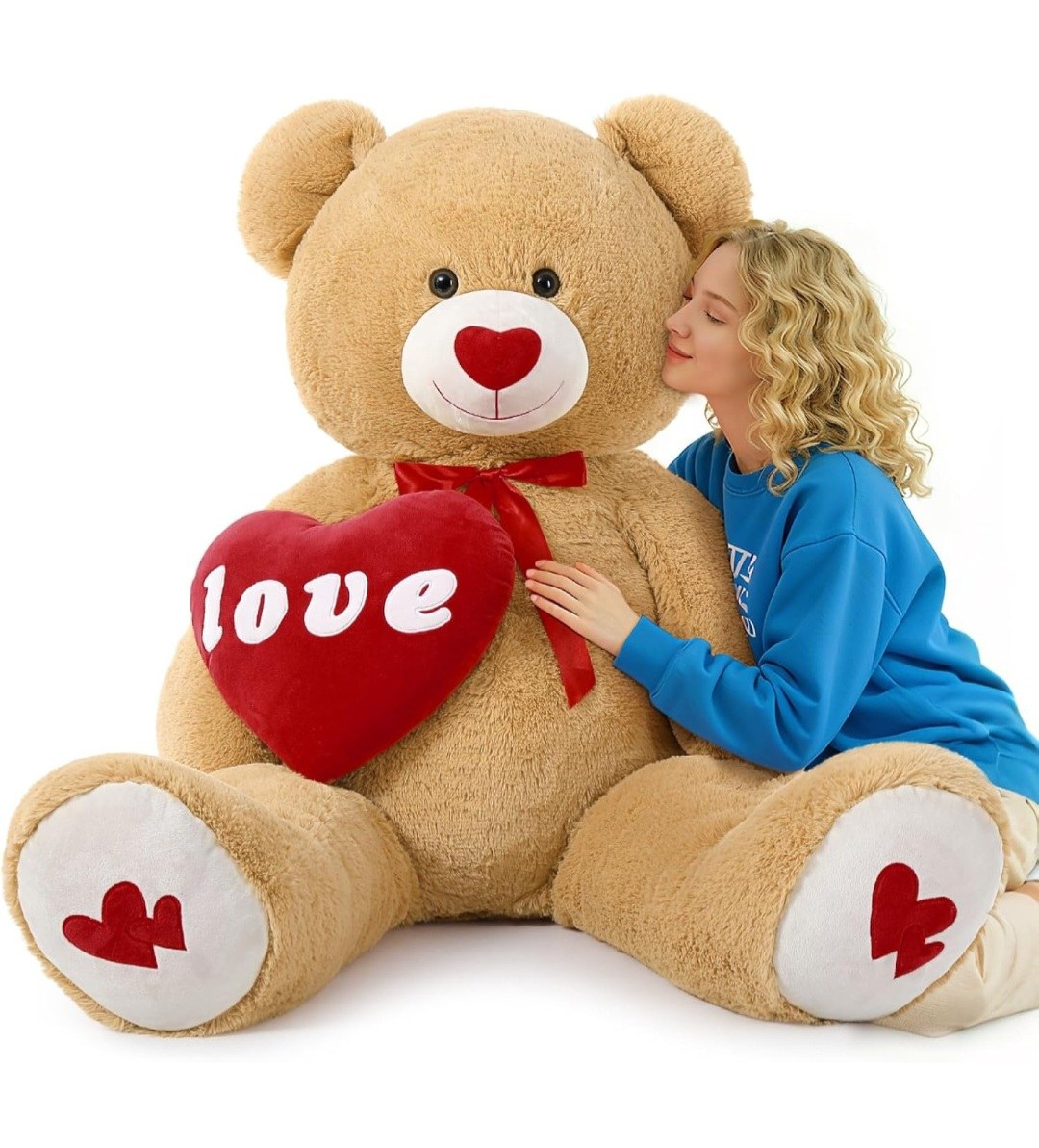 Giant Size Teddy Bear with Love Heart ❤️