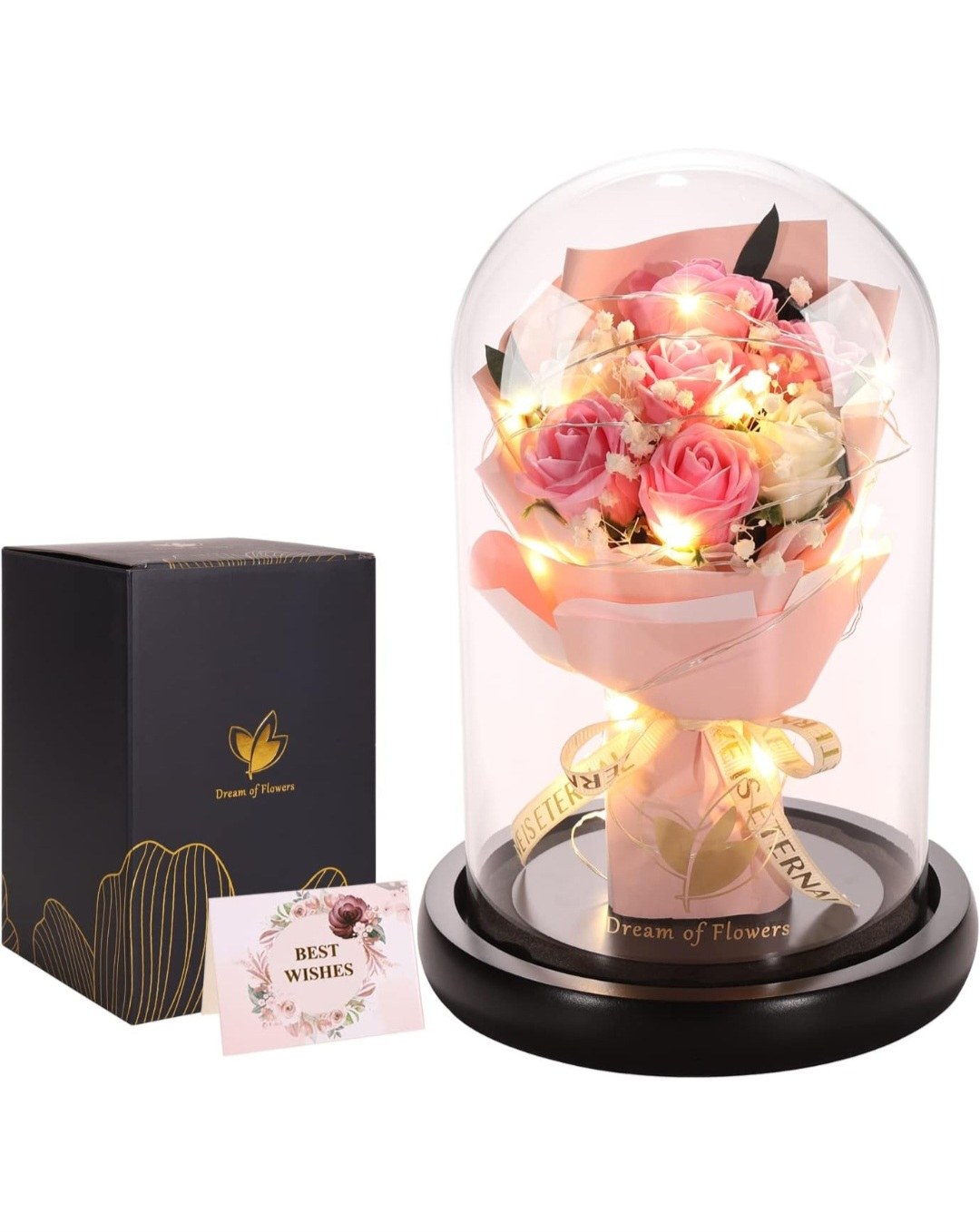LED ✨️ LIGHT GLASS ROSES