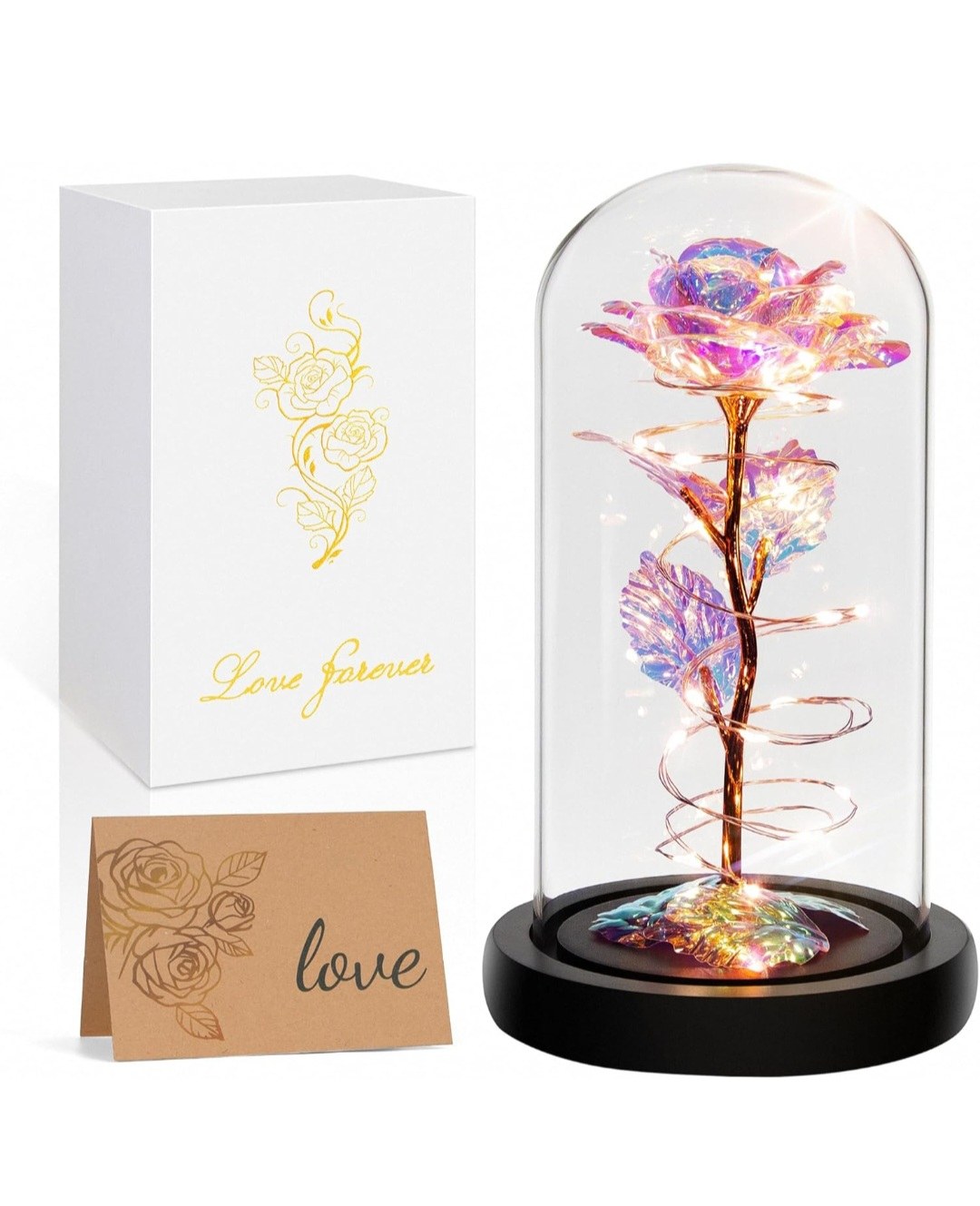 Premium LED lights ✨️ Glass Rose