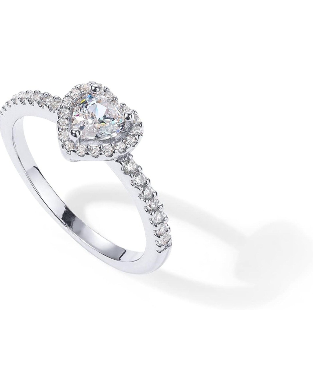 Classic Heart Shaped Engagement Ring